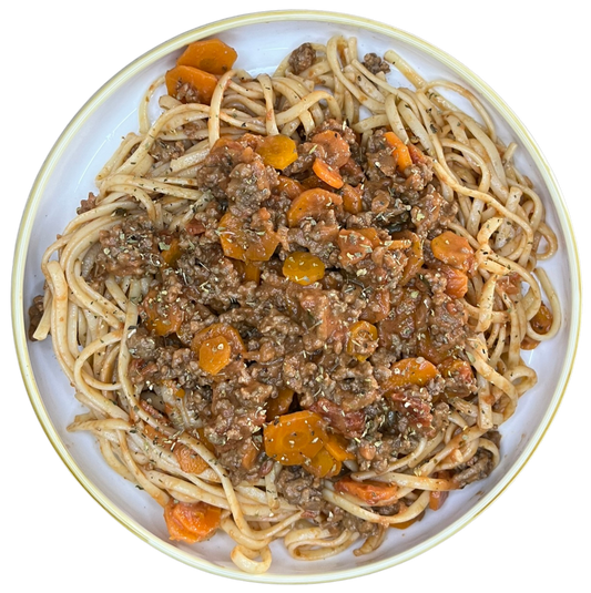 Spaghettis bolognaise aux carottes