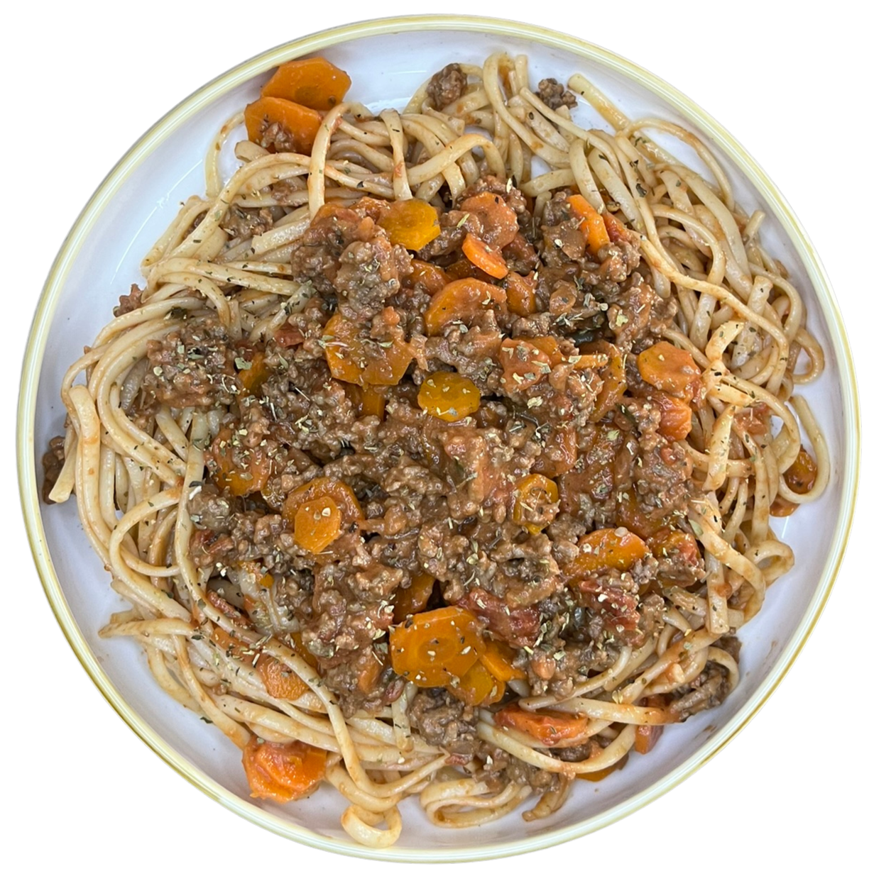 Spaghettis bolognaise aux carottes